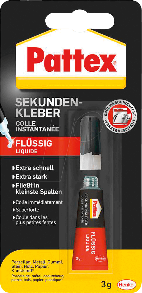 PATTEX PSK1C - Pattex Sekundenkleber Classic PSK1C, 3 g von Pattex