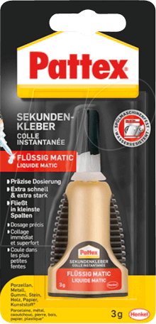 PATTEX PST2C - Pattex Sekundenkleber Matic PST2C, 3 g von Pattex