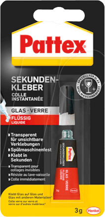 PATTEX PSV1C - Pattex Sekundenkleber Glas PSV1C, 3 g von Pattex