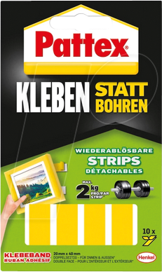 PATTEX PXMS1 - Klebe-Strips Pattex Kleben statt Bohren, HS PXMS1, 10 Stück von Pattex
