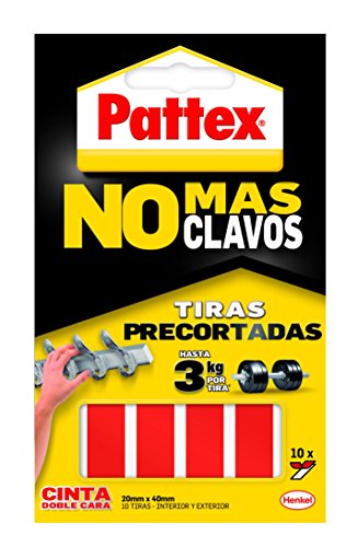 Pattex 1403702 Klebepads Montage-Klebestrips, beidseitig klebend, 10 Stück von Pattex
