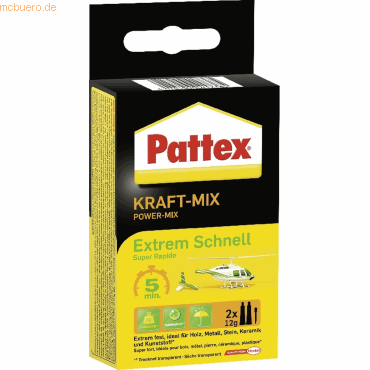 Pattex 2-Komponenten Kleber Schnell Pattex 2-Komponenten Kleber Schnell von Pattex