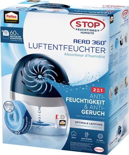 Pattex Aero360 Luftentfeuchter 50m³ Weiß, Blau von Pattex