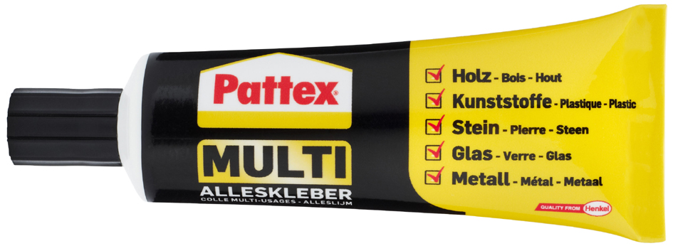 Pattex Alleskleber Multi, lösemittelfrei, 50 g Tube Pattex Alleskleber Multi, lösemittelfrei, 50 g Tube von Pattex