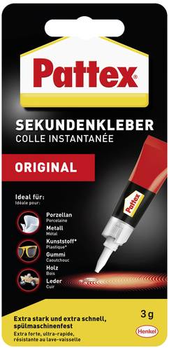 Pattex Classic flüssig Sekundenkleber PSK1C 3g Pattex Classic flüssig Sekundenkleber PSK1C 3g von Pattex
