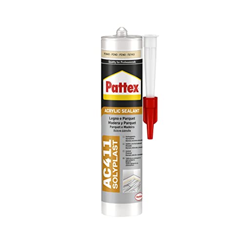 Pattex Dichtmasse Acryl für Holz und Parkett AC411 Kiefer 300 ml von Pattex