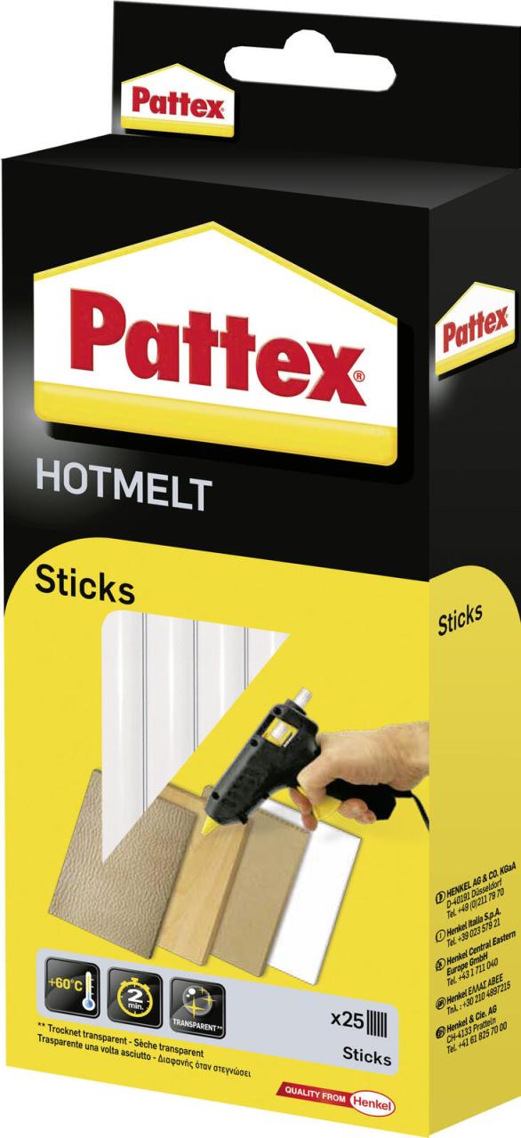 Pattex Heißklebesticks HOTMELT Sticks transparent von Pattex