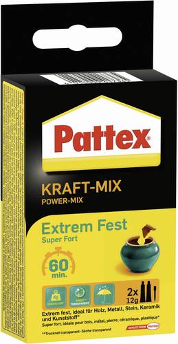 Pattex KRAFT-MIX Extrem Fest Zwei-Komponentenkleber PK6FT 24g Pattex KRAFT-MIX Extrem Fest Zwei-Komponentenkleber PK6FT 24g von Pattex