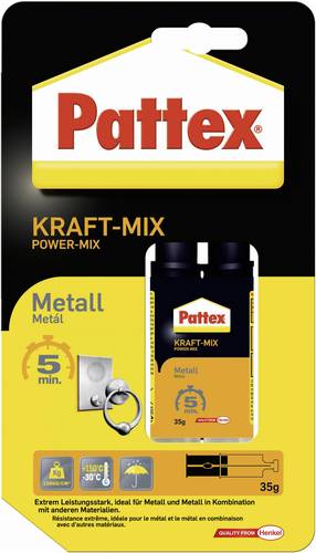 Pattex KRAFT-MIX Metall Zwei-Komponentenkleber PK5MS 35g Pattex KRAFT-MIX Metall Zwei-Komponentenkleber PK5MS 35g von Pattex