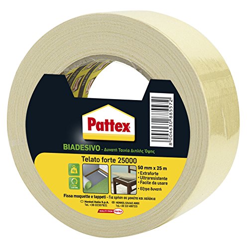Pattex Kraft-Klebeband 25000, doppelseitig, 50 mm x 25 m von Pattex