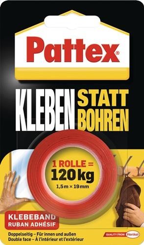 Pattex Montageband Kleben statt Bohren transl.L.1,5m B.19mm Rl. PXMT2 / 526468 Pattex Montageband Kleben statt Bohren transl.L.1,5m B.19mm Rl. PXMT2 / 526468 von Pattex