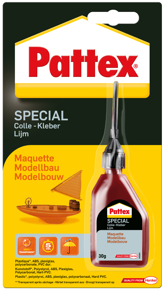 Pattex Spezialkleber Modellbau, 30 g Flasche von Pattex