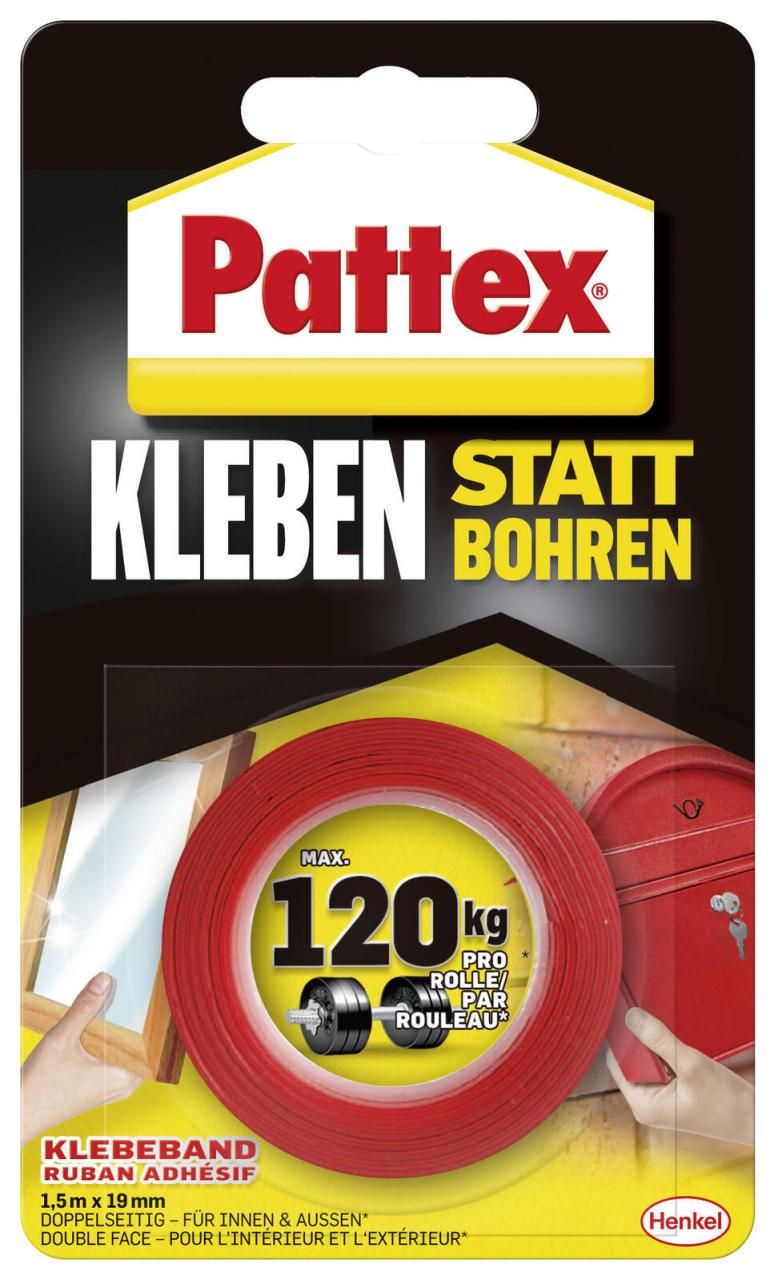 Pattex doppelseitiges Klebeband 19 mm x 1.5 m weiß Pattex doppelseitiges Klebeband 19 mm x 1.5 m weiß von Pattex