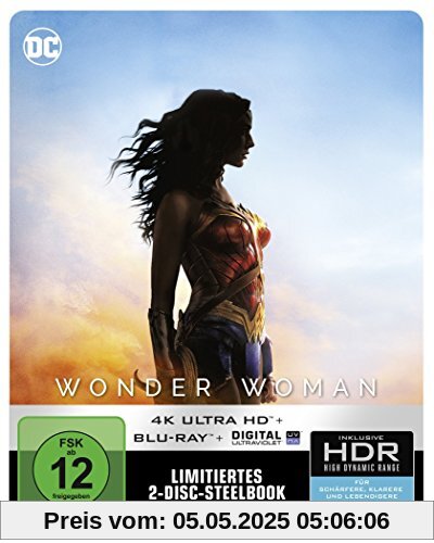 Wonder Woman Steelbook (4K Ultra HD + 2D-Blu-ray) (2-Disc Version)  [Blu-ray] [Limited Edition] von Patty Jenkins