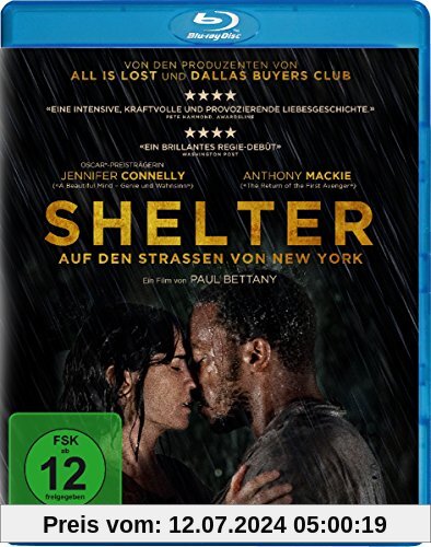Shelter - Auf den Straßen von New York [Blu-ray] von Paul Bettany