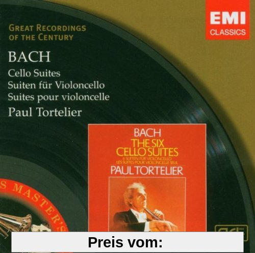 Cellosuiten Bwv 1007-1012 von Paul Tortelier