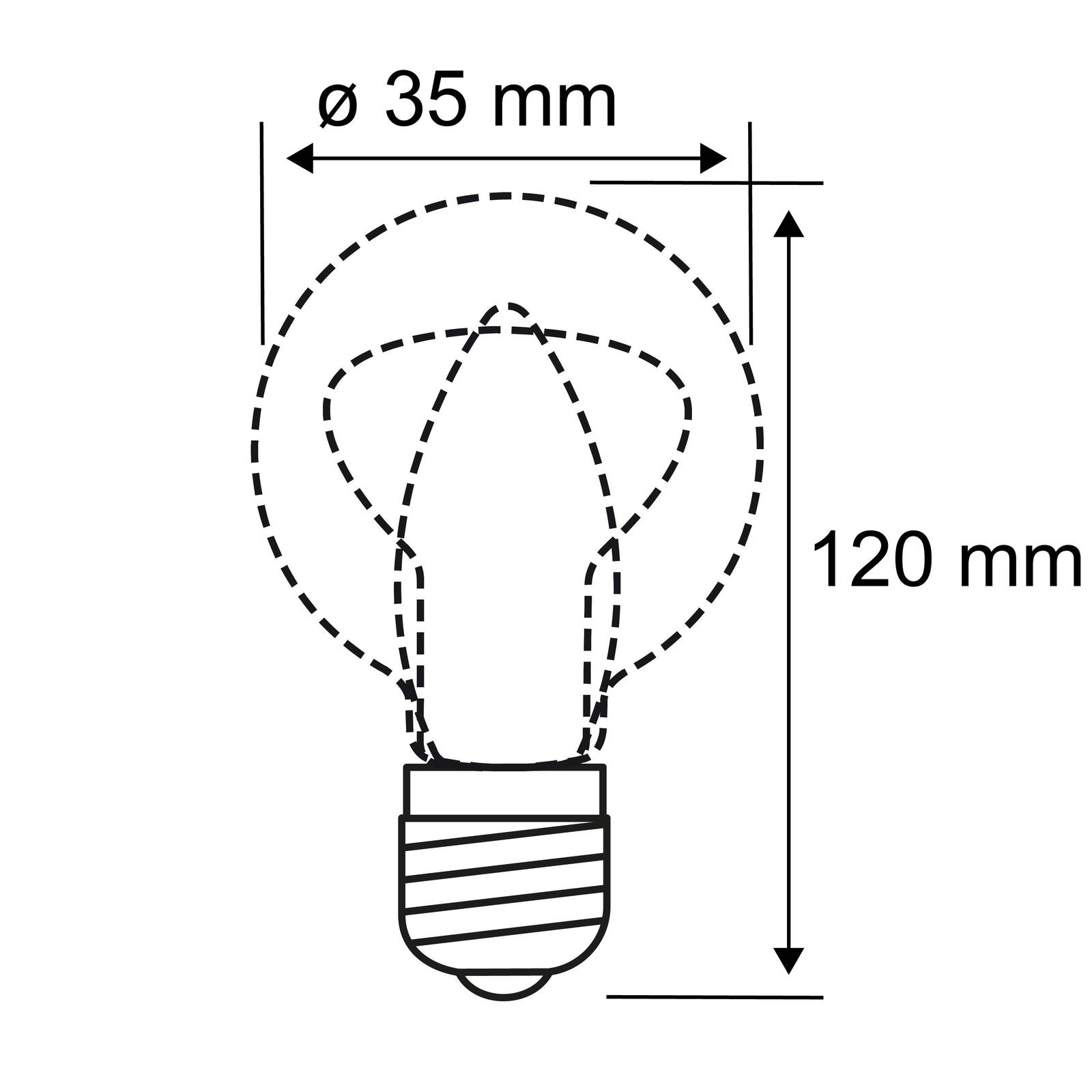 LED-Kerzenlampe E14 2,8W 2.700K Windstoß Filament von Paulmann