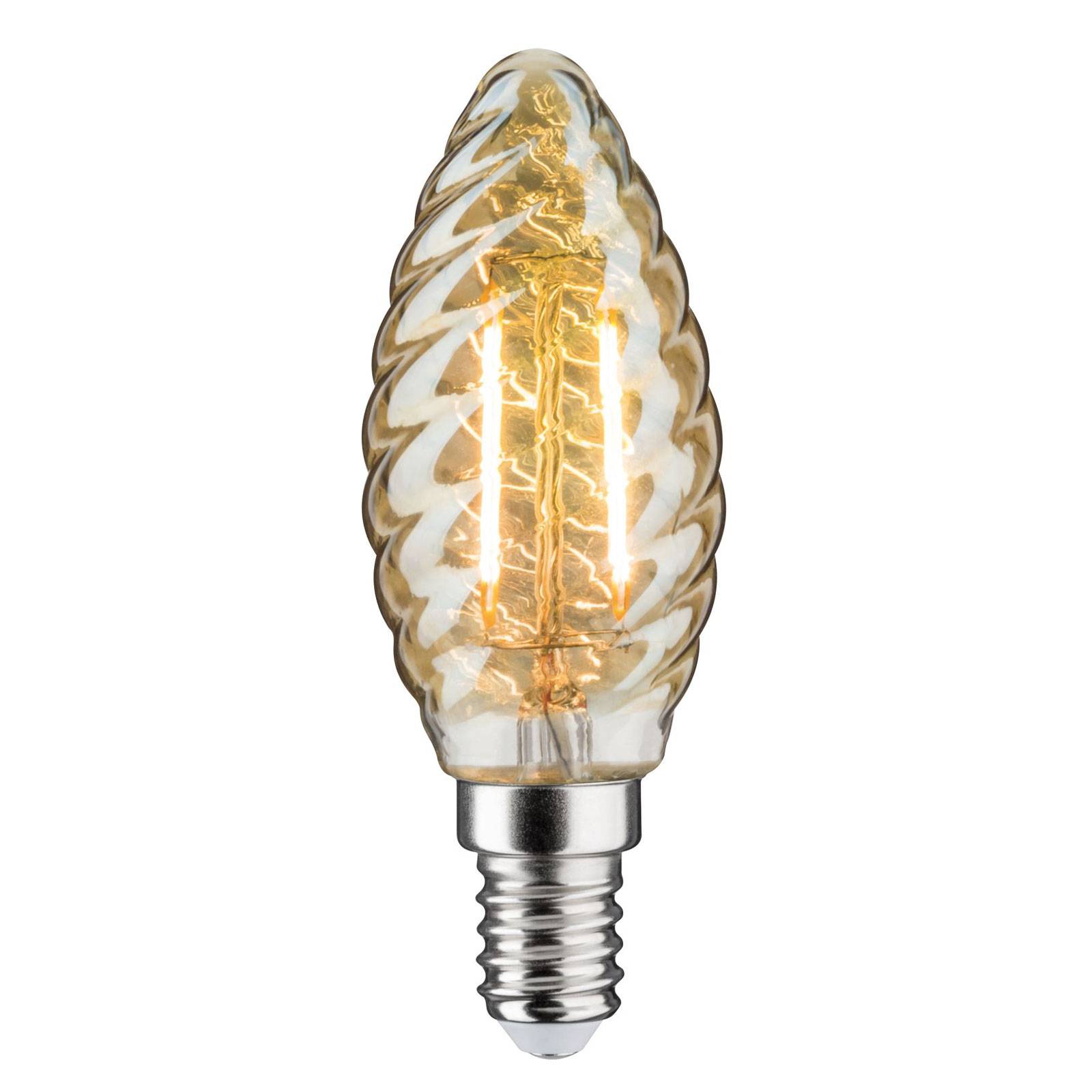 LED-Kerzenlampe E14 4,7W gold gedreht dimmbar LED-Kerzenlampe E14 4,7W gold gedreht dimmbar von Paulmann