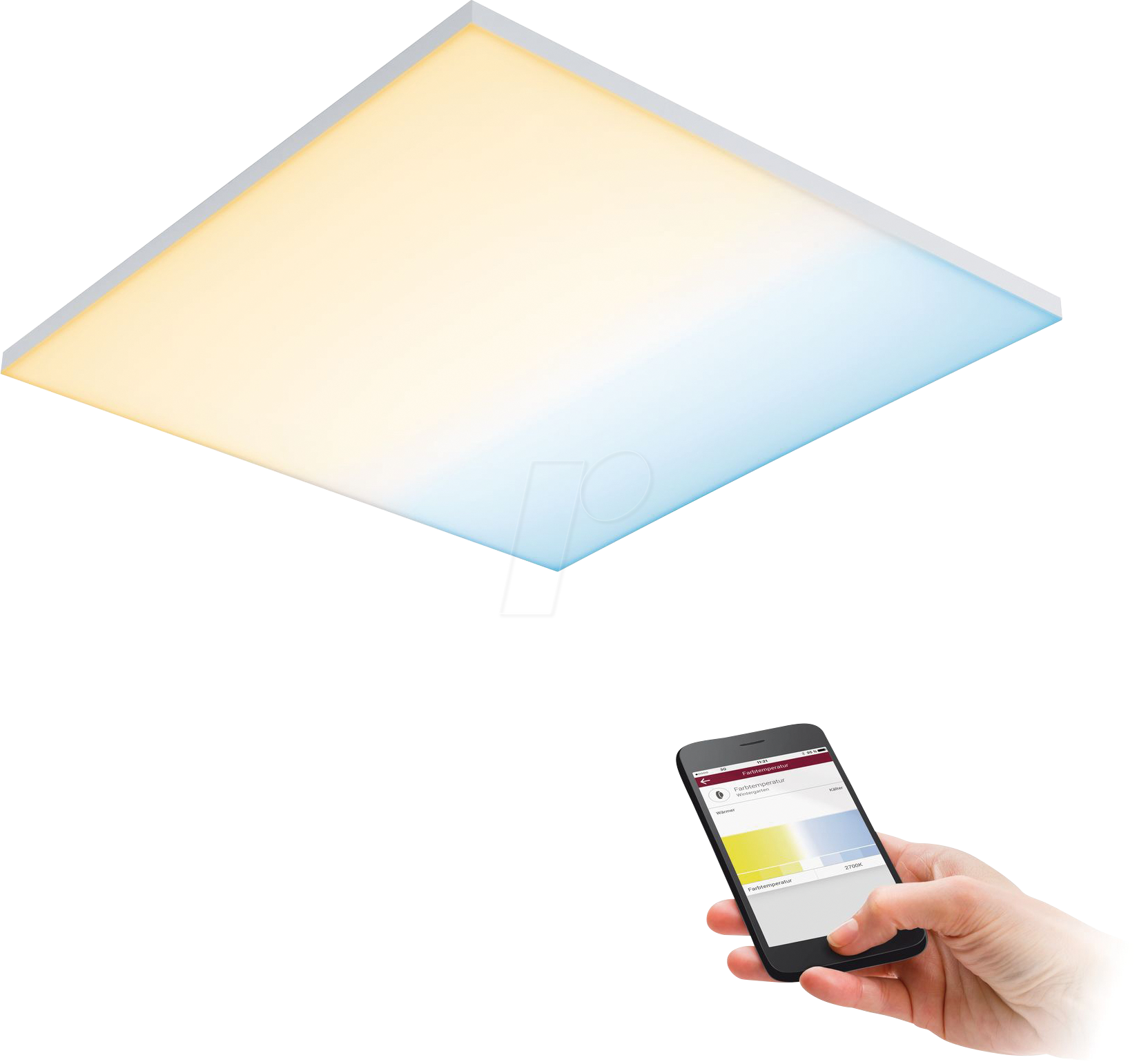 PLM 79826 - Smart Light, ZigBEE, LED-Panel Velora , 19,5 W, 60 x 60 cm von Paulmann
