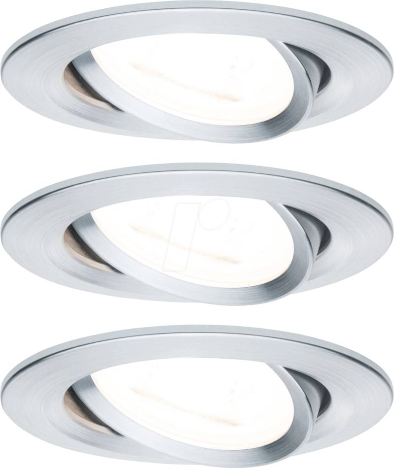 PLM 93469 - Einbauleuchte LED Nova 3 x 6,5 W, 2700 K, alu von Paulmann