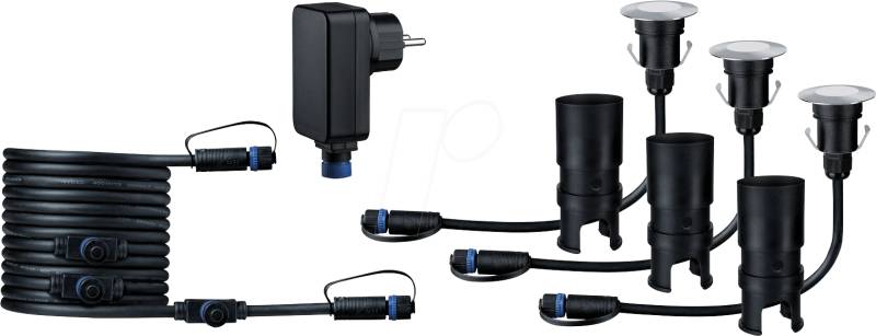 PLM 93697 - Plug&Shine Basisset Floor Mini IP65, 3000K, 3x2,5 W von Paulmann