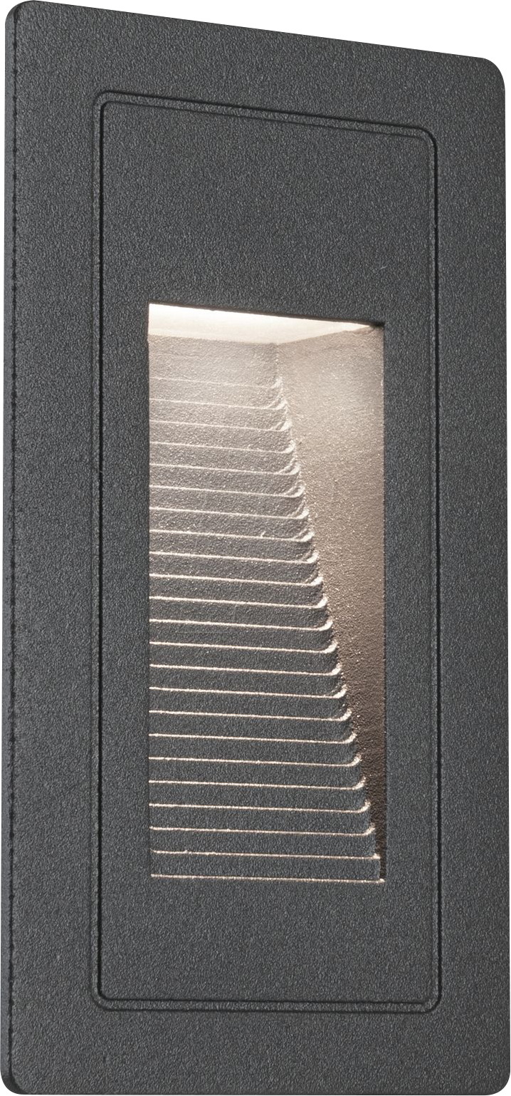 PLM 94382 - Außenwandeinbauleuchte, 4 W, 30 lm, 3000 K, IP65, schwarz PLM 94382 - Außenwandeinbauleuchte, 4 W, 30 lm, 3000 K, IP65, schwarz von Paulmann