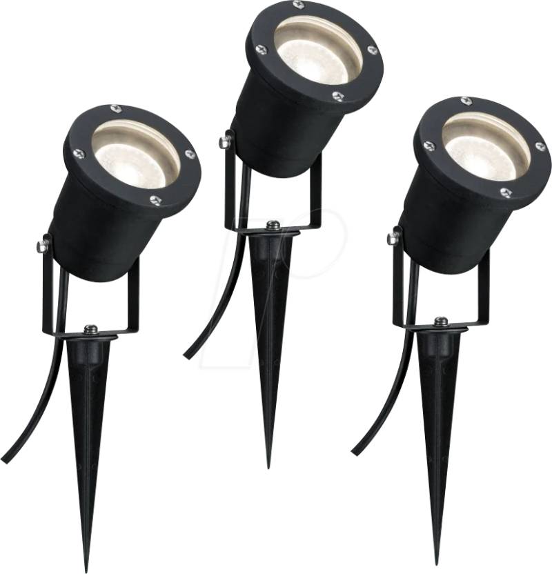 PLM 98897 - LED Gartenstrahler, IP65, 3000 K, 3x3,5 W, schwarz von Paulmann