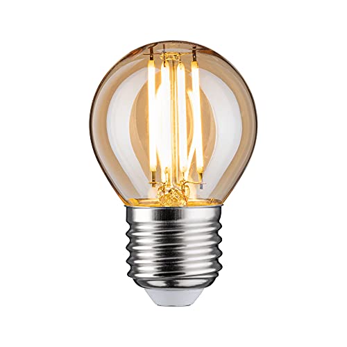 Paulmann 28713 LED Lampe Filament Tropfen 4,7W Leuchtmittel dimmbar Gold 2500K Goldlicht E27 von Paulmann