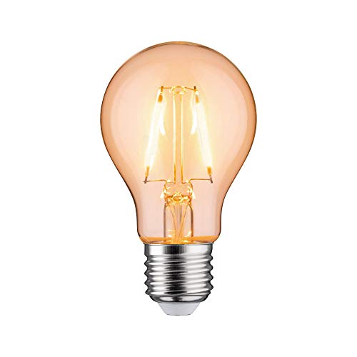 Paulmann 28722 LED Lampe Standardform 1,1W Leuchtmittel Orange Beleuchtung Glas Licht 2000K E27, Klar von Paulmann