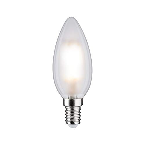 Paulmann 28727 LED Lampe Kerze 5W dimmbar Leuchtmittel Matt, Weiß Beleuchtung Kunststoff Licht 4000K E14 von Paulmann