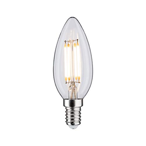 Paulmann 28738 LED Lampe Kerze Touch Dim 5W dimmbar Leuchtmittel Klar effizientes Licht Warmweiß 2700K E14 von Paulmann