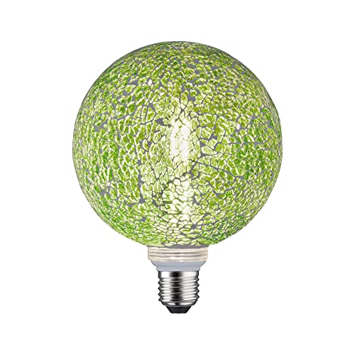 Paulmann 28747 LED Lampe Miracle Mosaic Edition Globe E27 230V 470lm 5W 2700K Grün dimmbar Lampen Leuchtmittel von Paulmann