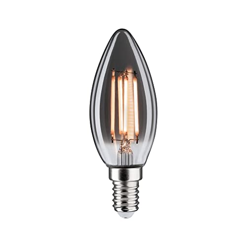 Paulmann 28862 LED Lampe 1879 Röhre Goldlicht 140lm 4 Watt dimmbar Rauchglas Vintage 1800 K E14 Leuchtmittel von Paulmann