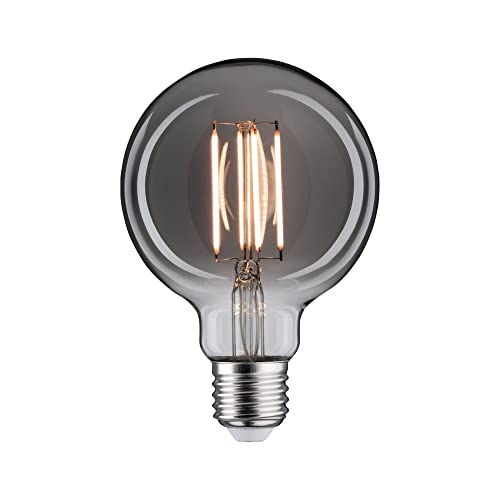 Paulmann 28865 LED Lampe 1879 Globe Goldlicht 350lm 8 Watt dimmbar Rauchglas Vintage 1800 K E27 Leuchtmittel von Paulmann