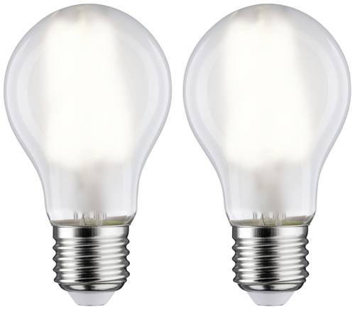 Paulmann 28924 LED EEK E (A - G) E27 Glühlampenform 7W = 60W Neutralweiß (Ø x H) 60mm x 106mm 2St. von Paulmann