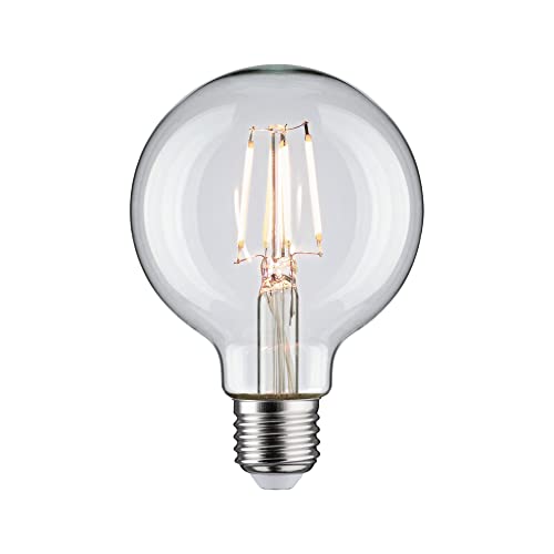 Paulmann 28955 LED Lampe Globe Filament G80 4,8W Klassik Leuchtmittel Klar 4000K Neutralweiß E27 von Paulmann