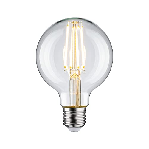 Paulmann 28956 LED Lampe Globe Filament G80 7,5W Klassik Leuchtmittel Klar 2700K Warmweiß E27 von Paulmann