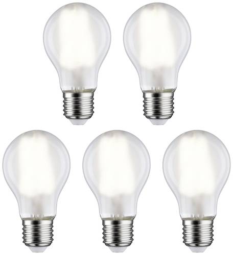 Paulmann 29091 LED EEK E (A - G) E27 Glühlampenform 7W Neutralweiß (Ø x H) 60mm x 106mm 5St. von Paulmann