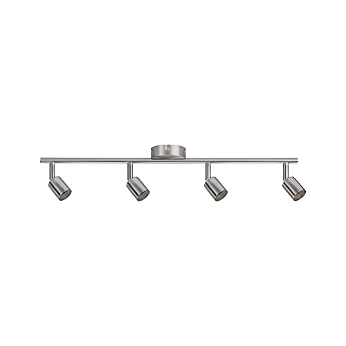 Paulmann 66746 Spotlight Carolina 4-flammig Spot ohne Leuchtmittel Deckenlampe max. 4x10 Watt Nickel matt Metall GU10 Deckenstrahler von Paulmann