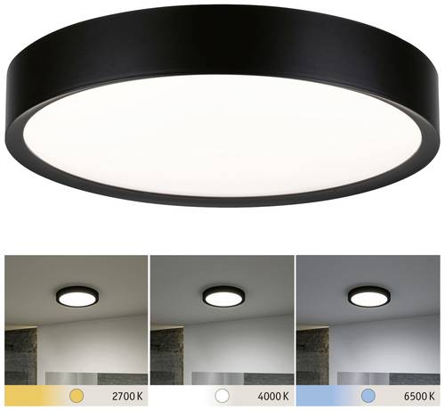 Paulmann 71086 Tega LED-Deckenleuchte LED 22.5W Schwarz (matt) von Paulmann