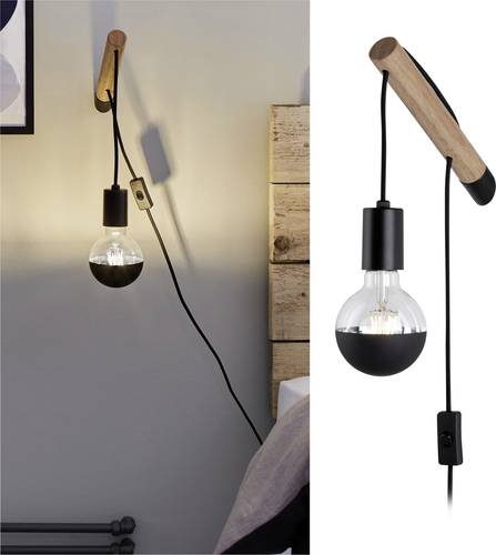 Paulmann 78914 Wandleuchte LED E27 Holz, Schwarz Paulmann 78914 Wandleuchte LED E27 Holz, Schwarz von Paulmann