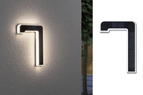 Paulmann 79848 Solar-Hausnummernleuchte 0.20W Warmweiß Schwarz von Paulmann