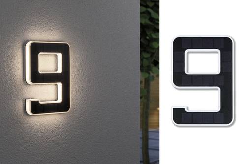 Paulmann 79850 Solar-Hausnummernleuchte 0.20W Warmweiß Schwarz von Paulmann