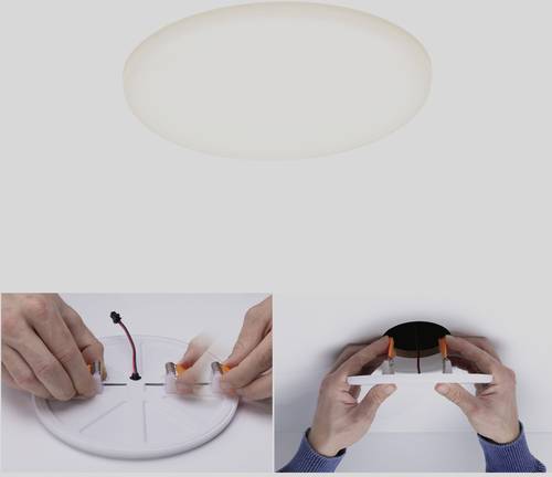 Paulmann 92388 EB Panel Veluna VariFit LED-Einbauleuchte LED 10W Satin von Paulmann
