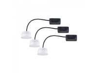 Paulmann 92472, Einbaustrahler, 3 Glühbirne(n), LED, 2700 K, 630 lm, Satinierter Stahl von Paulmann
