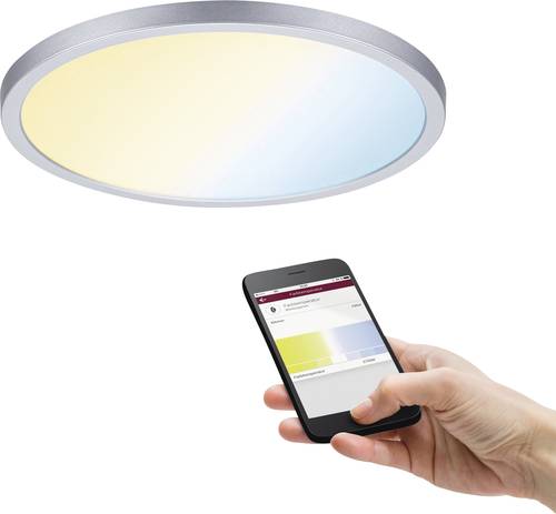 Paulmann 93046 AREO VariFit TuneW Zigbee LED-Einbaupanel LED 16W Chrom (matt) von Paulmann