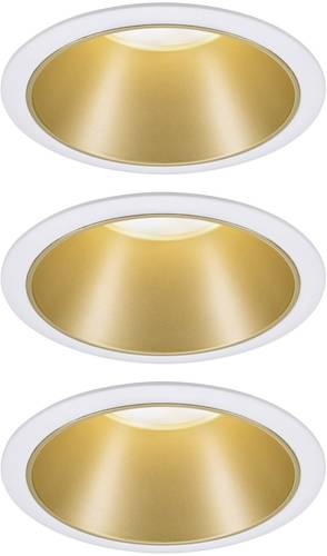 Paulmann 93406 Cole Coin Einbauleuchte 3er Set LED 6.50W Weiß, Gold von Paulmann