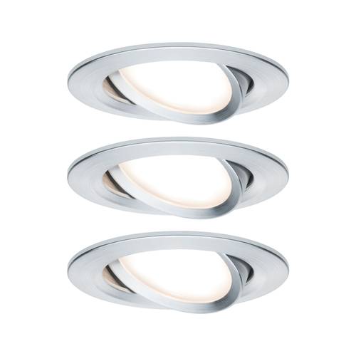 Paulmann 93487 Nova Einbauleuchte 3er Set LED LED 18W Aluminium (gedreht) von Paulmann