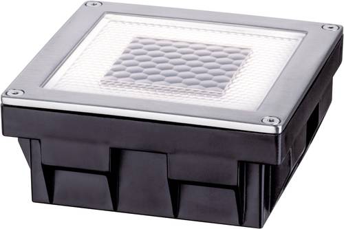 Paulmann 93774 Cube Solar-Einbauleuchte 0.24W Warmweiß Edelstahl, Klar von Paulmann