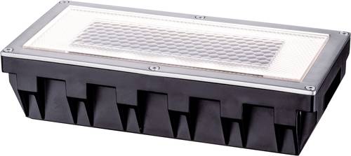 Paulmann 93775 Box Solar-Einbauleuchte 0.6W Warmweiß Edelstahl, Klar von Paulmann